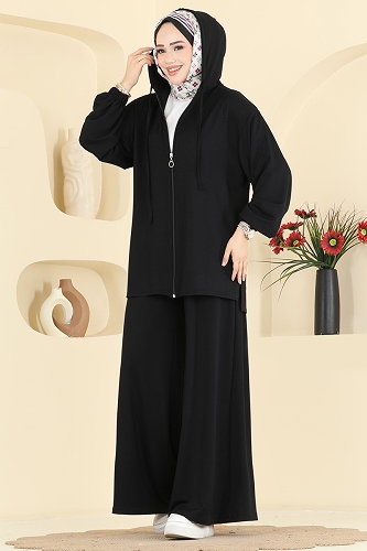 moda selvim Combined 0363ERK1158 Black - Thumbnail