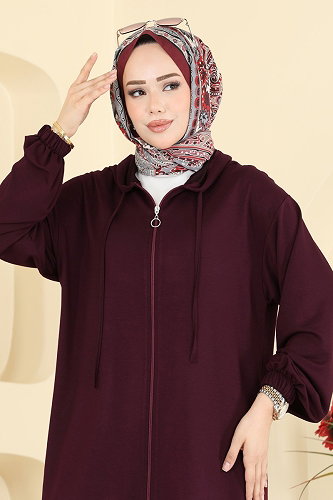moda selvim Combined 0363ERK1158 Burgundy - Thumbnail