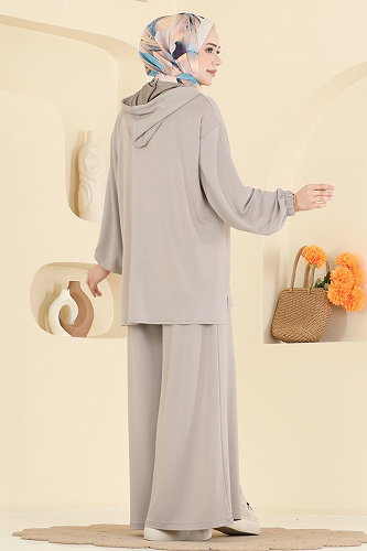 moda selvim طقم بيج 0363ERK1158 - Thumbnail