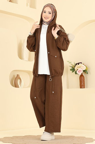 moda selvim Combined 0364ERK1158 Brown - Thumbnail