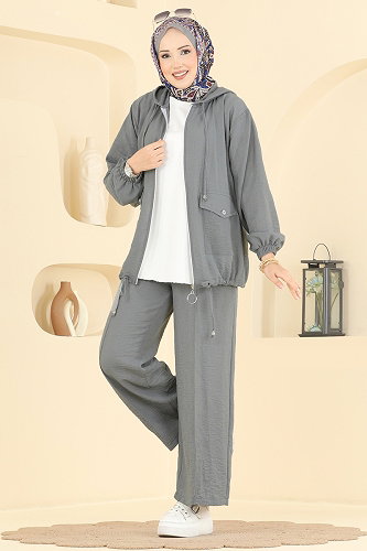 moda selvim Combined 0364ERK1158 Gray - Thumbnail