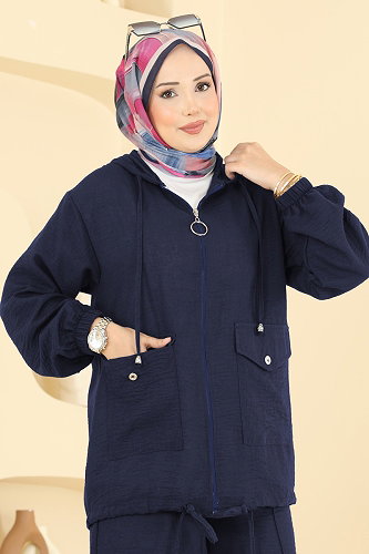 moda selvim Combined 0364ERK1158 Navy Blue - Thumbnail