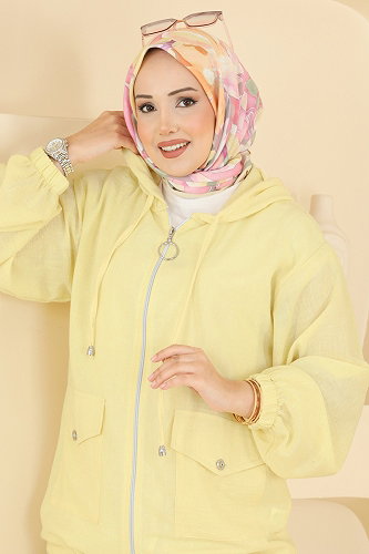 moda selvim طقم أصفر 0364ERK1158 - Thumbnail
