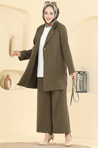 moda selvim Combined 0366ERK1158 Khaki - Thumbnail