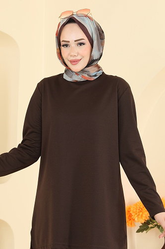 moda selvim طقم بني 040MR1078 - Thumbnail
