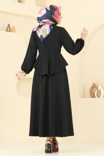 moda selvim طقم أسود 0684ALG474 - Thumbnail