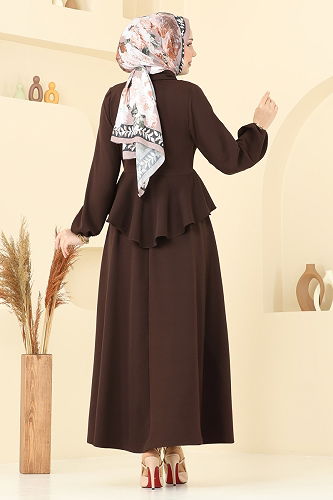 moda selvim طقم بني 0684ALG474 - Thumbnail