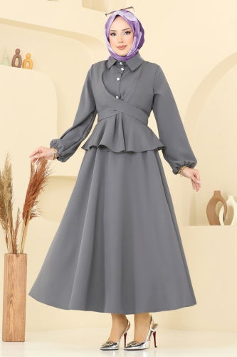 moda selvim Combined 0684ALG474 Gray - Thumbnail