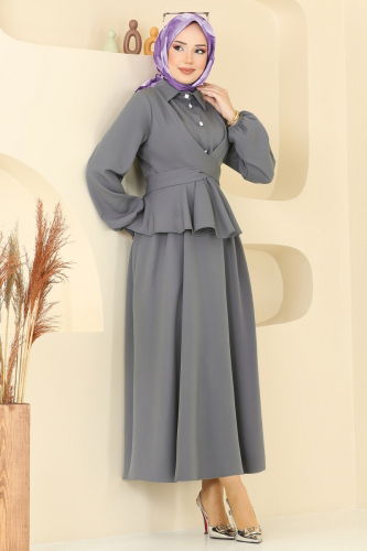 moda selvim Combined 0684ALG474 Gray - Thumbnail