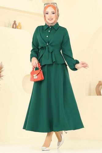 moda selvim طقم زيتي 0684ALG474 - Thumbnail