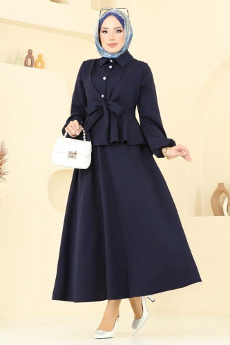 moda selvim Combined 0684ALG474 Navy Blue - Thumbnail