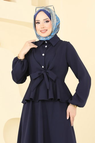 moda selvim Combined 0684ALG474 Navy Blue - Thumbnail