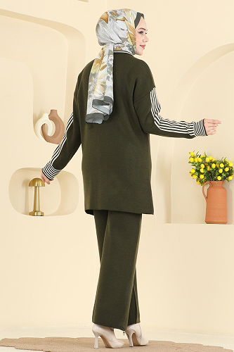 moda selvim طقم اخضر عفني 0690KLB1050 - Thumbnail