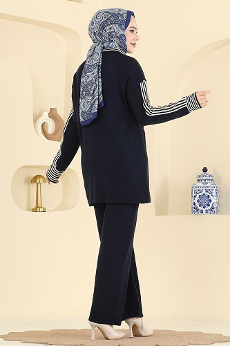 moda selvim طقم كحلي 0690KLB1050 - Thumbnail