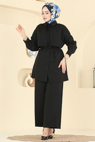 moda selvim Combined 0844LVA1173 Black - Thumbnail