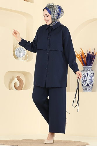 moda selvim Combined 0844LVA1173 Navy Blue - Thumbnail