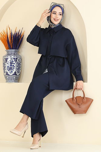 moda selvim Combined 0844LVA1173 Navy Blue - Thumbnail