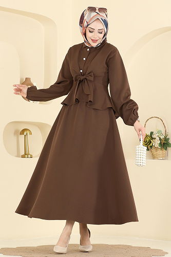 moda selvim Combined 0845LVA1173 Brown - Thumbnail