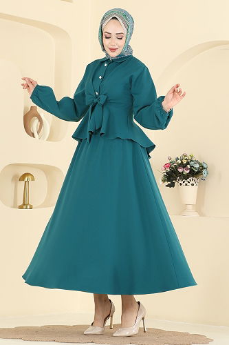 moda selvim طقم بترولي 0845LVA1173 - Thumbnail