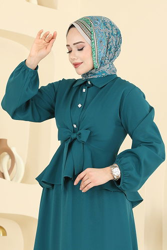 moda selvim طقم بترولي 0845LVA1173 - Thumbnail