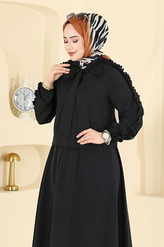 moda selvim Combined 0847LVA1173 Black - Thumbnail