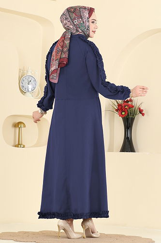 moda selvim طقم كحلي 0847LVA1173 - Thumbnail