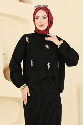 moda selvim Combined 1001MT581 Black - Thumbnail