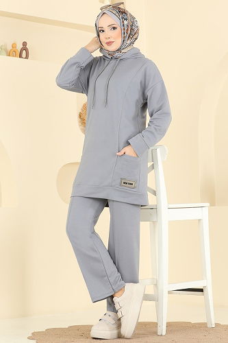 moda selvim Combined 1002ETT926 Gray - Thumbnail