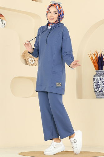 moda selvim Combined 1002ETT926 Indigo - Thumbnail