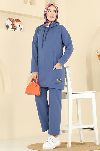 moda selvim طقم ازرق 1002ETT926 - Thumbnail