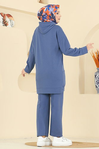 moda selvim طقم ازرق 1002ETT926 - Thumbnail