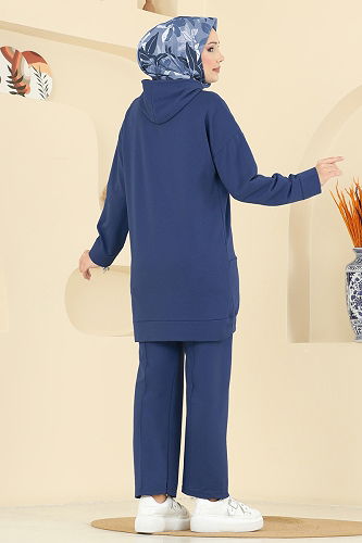 moda selvim طقم كحلي 1002ETT926 - Thumbnail