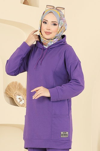 moda selvim Combined 1002ETT926 Purple - Thumbnail