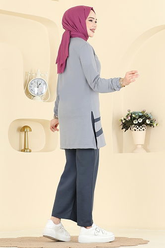 moda selvim Combined 1004ETT926 Gray & Anthracite - Thumbnail