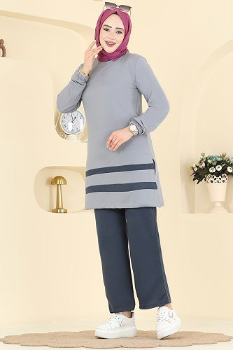 moda selvim Combined 1004ETT926 Gray & Anthracite - Thumbnail