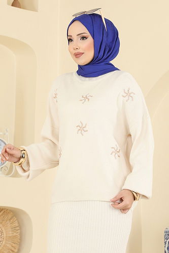 moda selvim طقم بيج 1009MT581 - Thumbnail