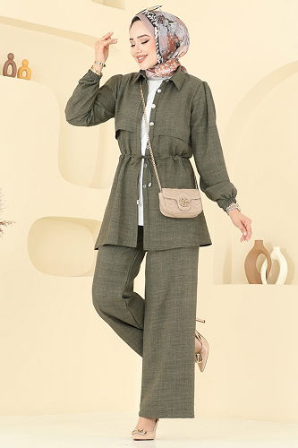 moda selvim Combined 1015MP806 Khaki - Thumbnail