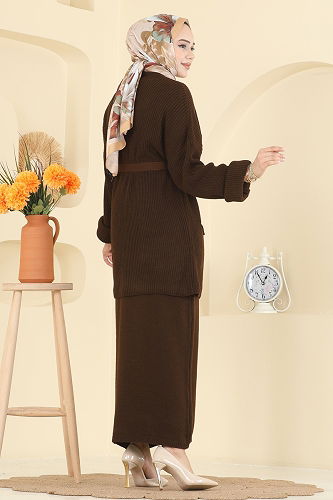 moda selvim Combined 1017HBS856 Brown - Thumbnail