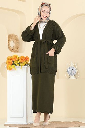 moda selvim Combined 1017HBS856 Khaki - Thumbnail