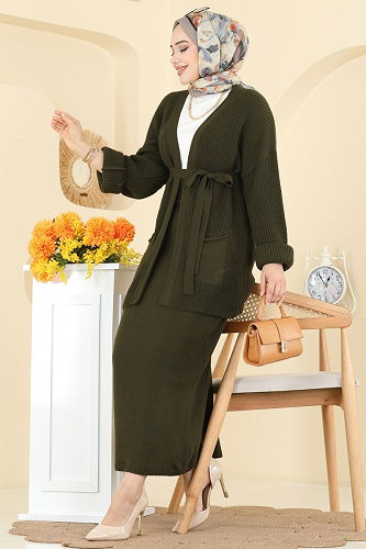 moda selvim Combined 1017HBS856 Khaki - Thumbnail