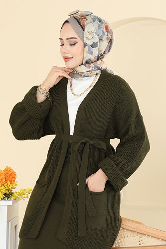 moda selvim Combined 1017HBS856 Khaki - Thumbnail