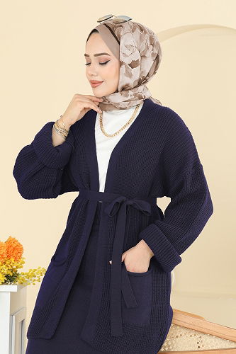 moda selvim Combined 1017HBS856 Navy Blue - Thumbnail