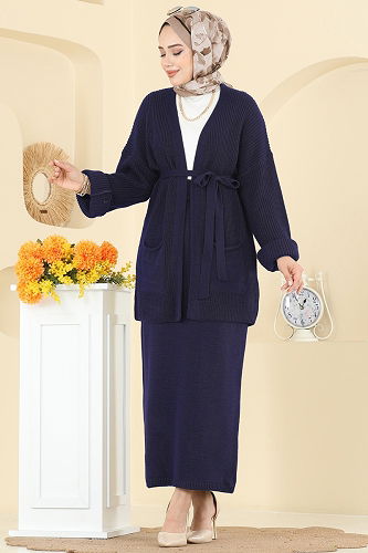 moda selvim Combined 1017HBS856 Navy Blue - Thumbnail