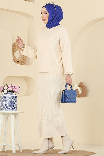 moda selvim Combined 1018MT581 Stone - Thumbnail