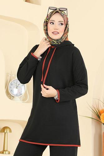 moda selvim طقم أسود 1019ETT926 - Thumbnail