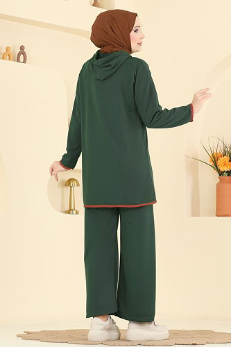 moda selvim طقم زيتي 1019ETT926 - Thumbnail