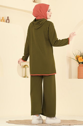 moda selvim Combined 1019ETT926 Oil Green - Thumbnail