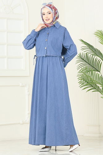 moda selvim Combined 101ZNE1011 Light Denim - Thumbnail