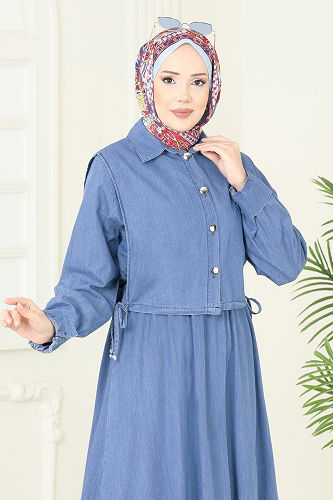 moda selvim Combined 101ZNE1011 Light Denim - Thumbnail