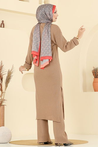 moda selvim طقم لاتيه 1020KLB1050 - Thumbnail